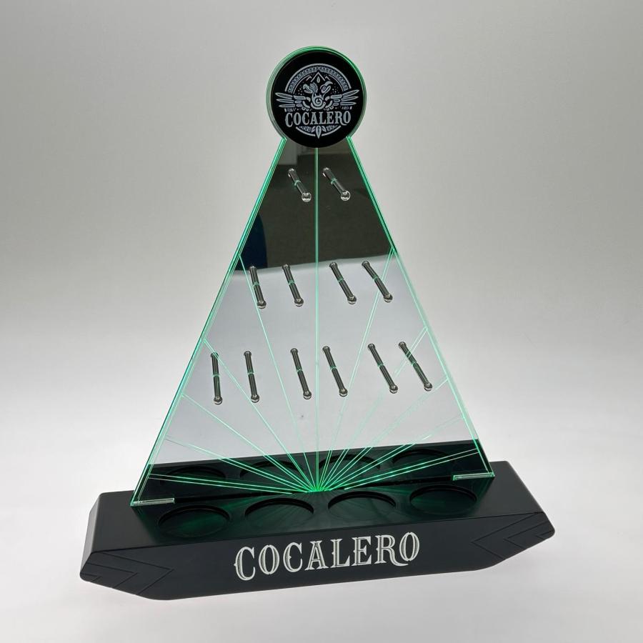 ▽▽ COCALERO コカレロボムタワー LEDディスプレイ グラス12個付き 未