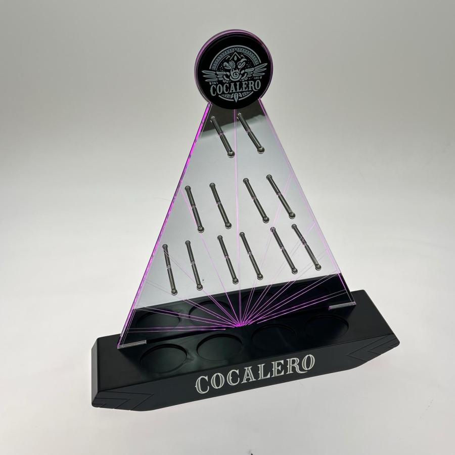 ▽▽ COCALERO コカレロボムタワー LEDディスプレイ グラス12個付き 未