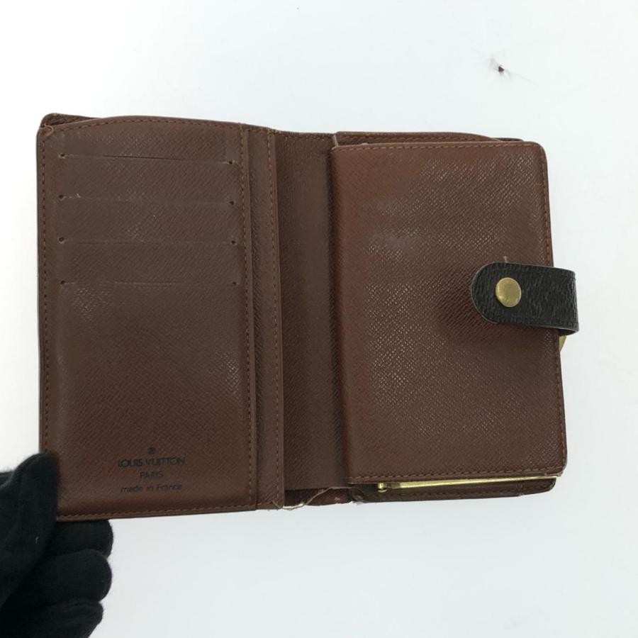 ルイ ヴィトン◎ヴィエノワ モノグラム がま口 二つ折り財布 茶色 ブラウン ルイ ヴィトン◎ヴィエノワ モノグラム がま口 二つ折り財布 ブラウン
