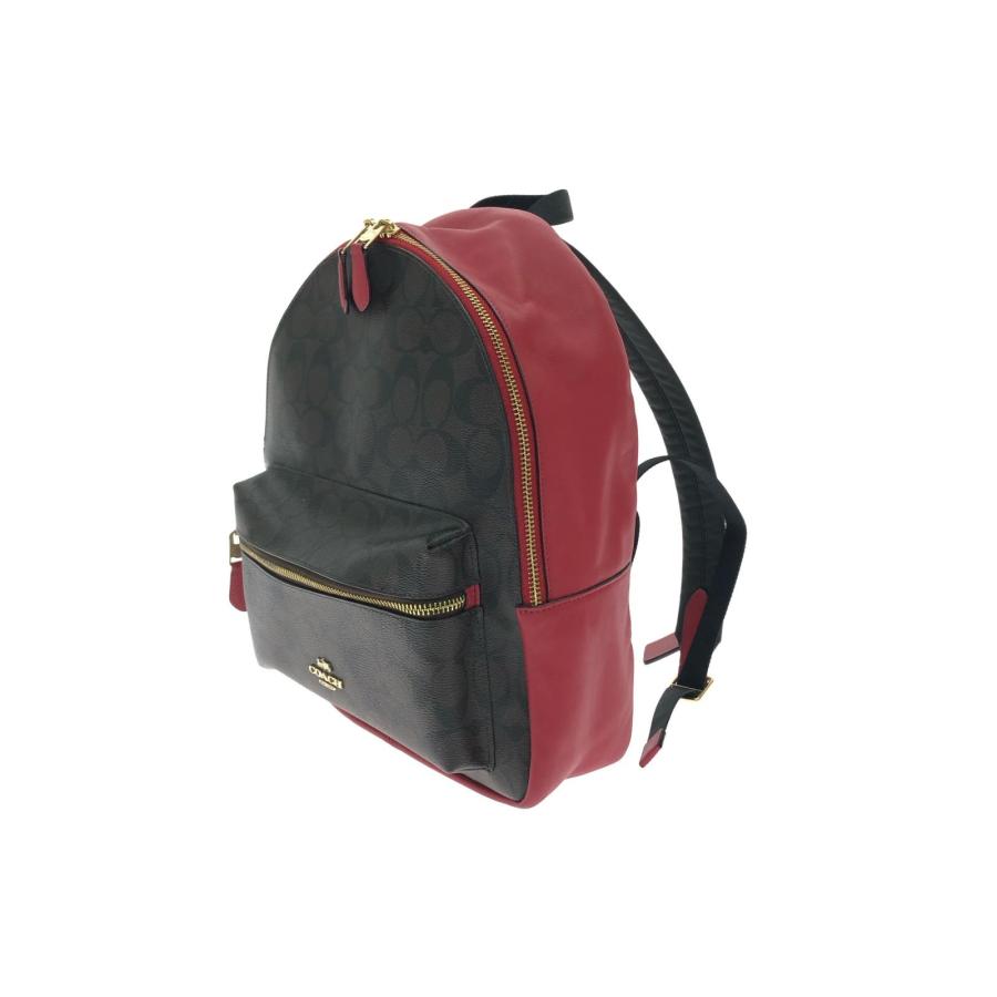 COACH コーチ シグネチャー バックパック ブラウン×ブラック 美品 COACH（コーチ） レディース リュック バックパック シグネチャー