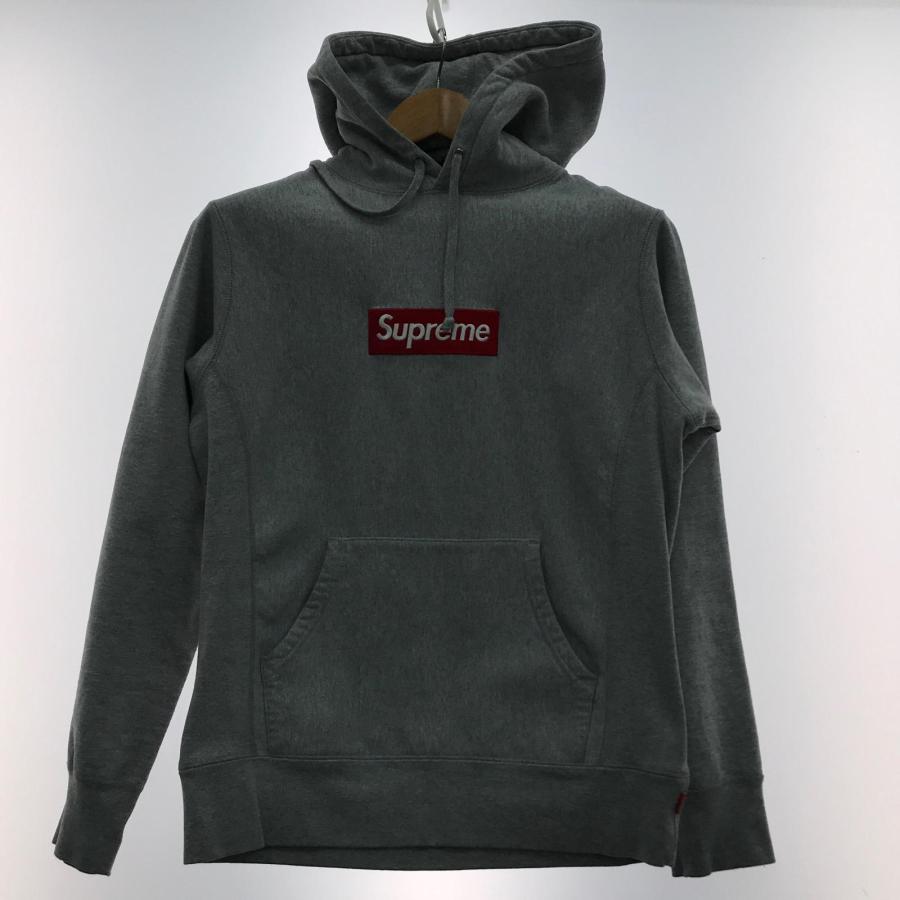 Supreme（シュプリーム） パーカー グレー ブランド SIZE S 襟ヨゴレ 