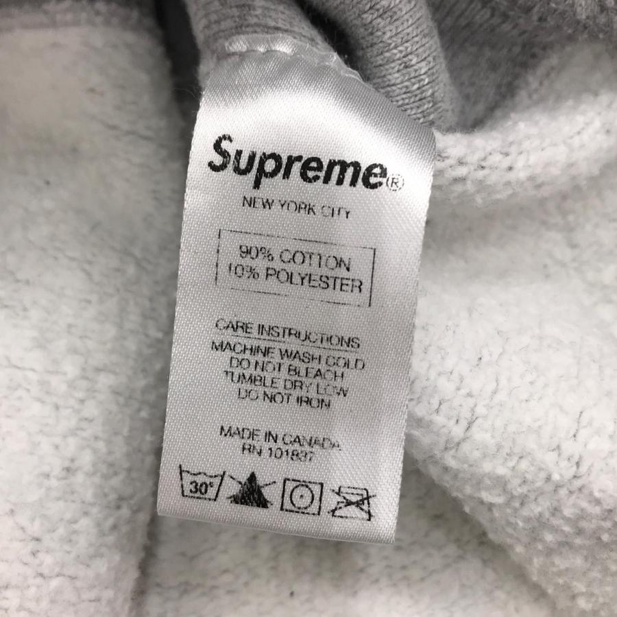 Supreme（シュプリーム） パーカー グレー ブランド SIZE S 襟ヨゴレ