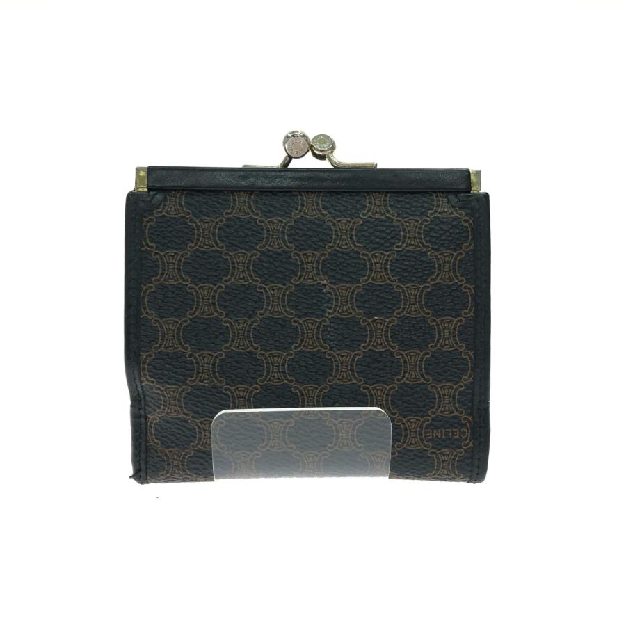 CELINE（セリーヌ） レディース 二つ折り財布 マカダム柄 がま口