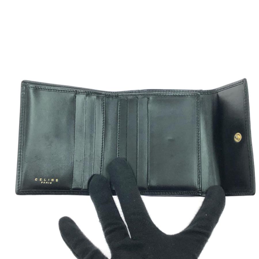 CELINE（セリーヌ） レディース 二つ折り財布 マカダム柄 がま口