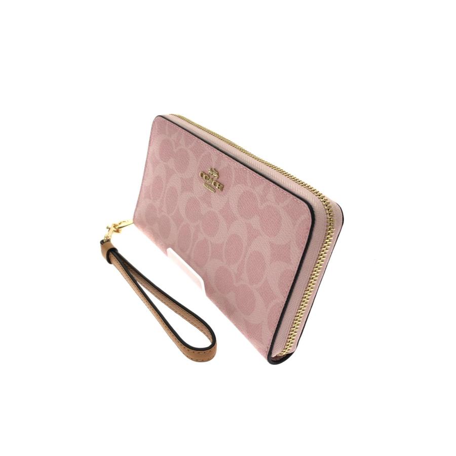 COACH（コーチ） レディース 長財布 ラウンドファスナー シグネチャー 
