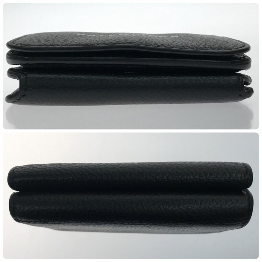 BALENCIAGA（バレンシアガ） 財布 三折り財布 ブラック やや傷や汚れ