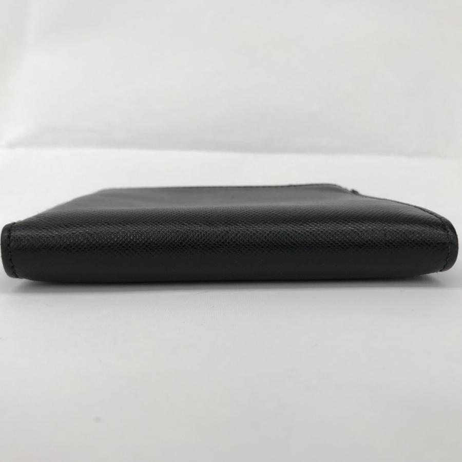 PRADA（プラダ） □□ サフィアーノ 2つ折り財布 箱付 ブラック やや傷