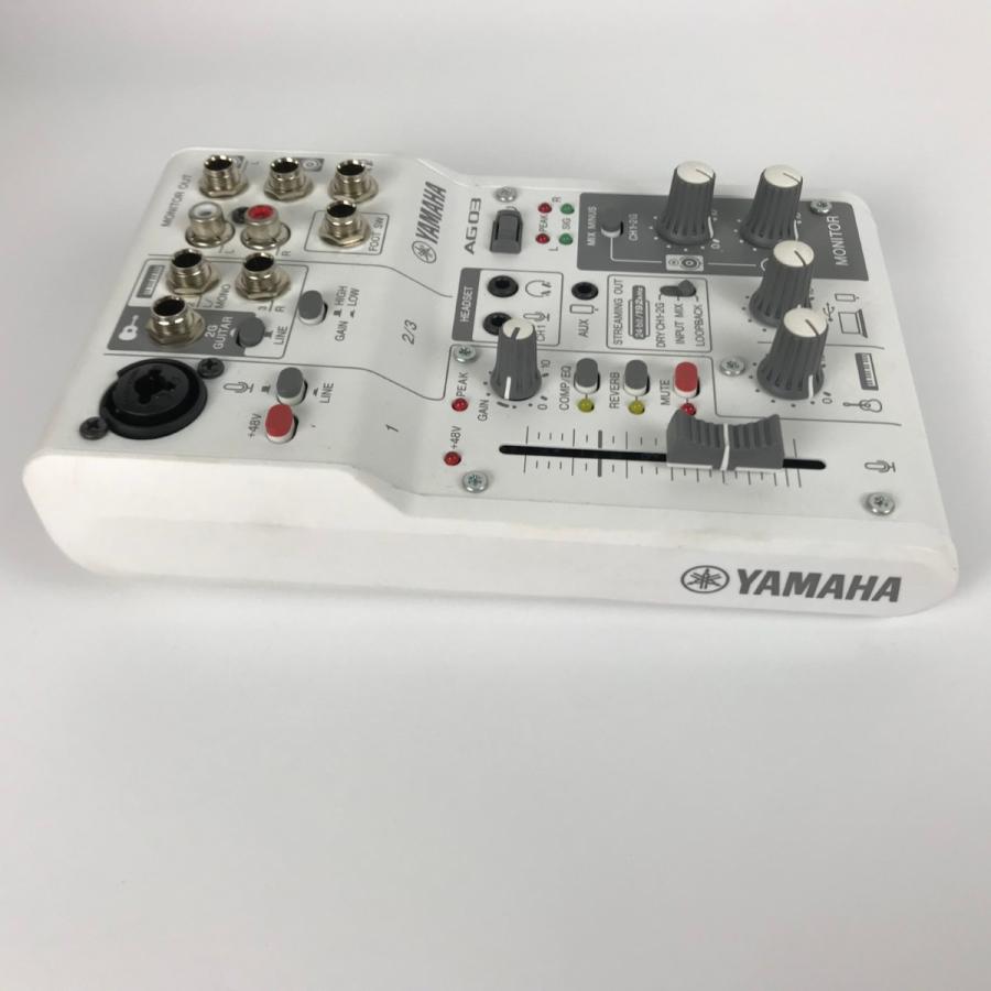 YAMAHA ヤマハ ライブストリーミングミキサー オーディオインターフェイス AG03 ホワイト やや傷や汚れありの画像
