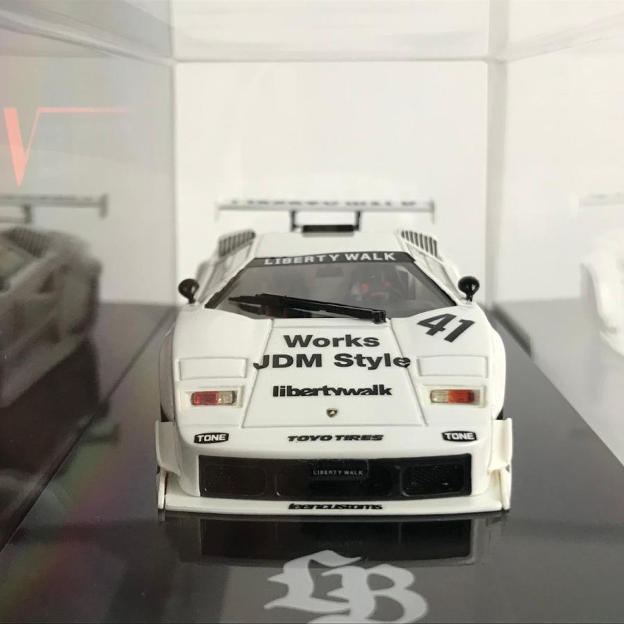 LB-WORKS TSM MODEL 1/43 ランボルギーニ カウンタック 2024 東京オートサロン ホワイト 目立った傷や汚れなしの画像