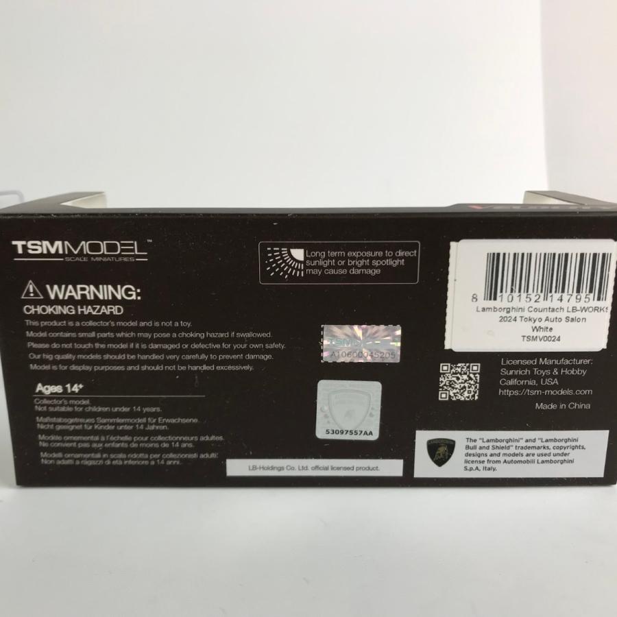LB-WORKS TSM MODEL 1/43 ランボルギーニ カウンタック 2024 東京オートサロン ホワイト 目立った傷や汚れなしの画像