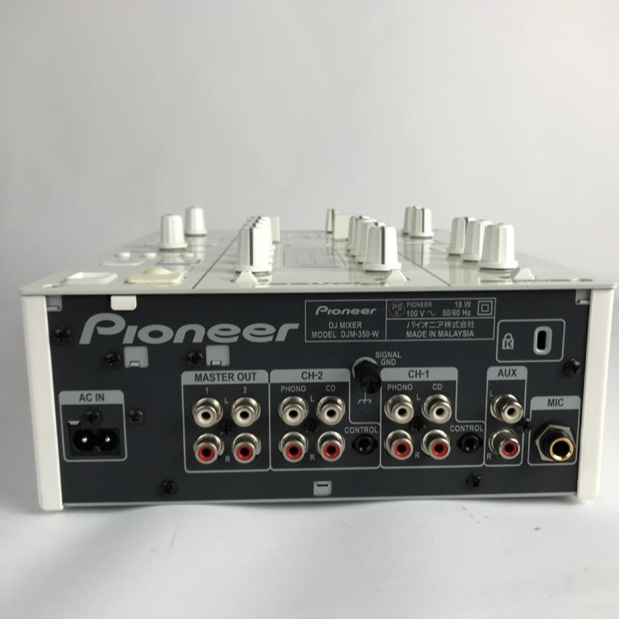 □□ Pioneer パイオニア DJミキサー DJM-350 ホワイト 箱付 やや傷や