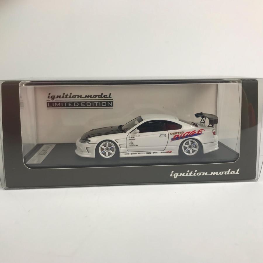イグニッションモデル 1/43 VERTEX S15 シルビア White With Engine