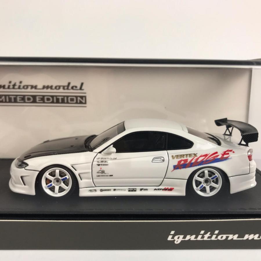 イグニッションモデル 1/43 VERTEX S15 シルビア White With Engine