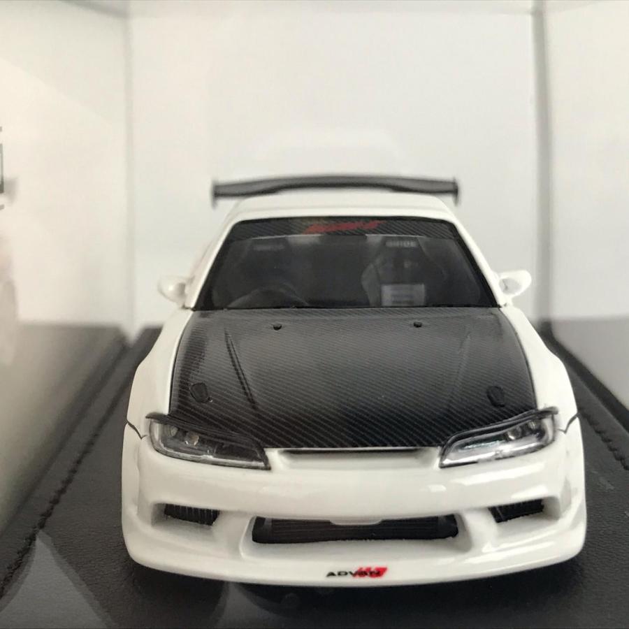 イグニッションモデル 1/43 VERTEX S15 シルビア White With Engine