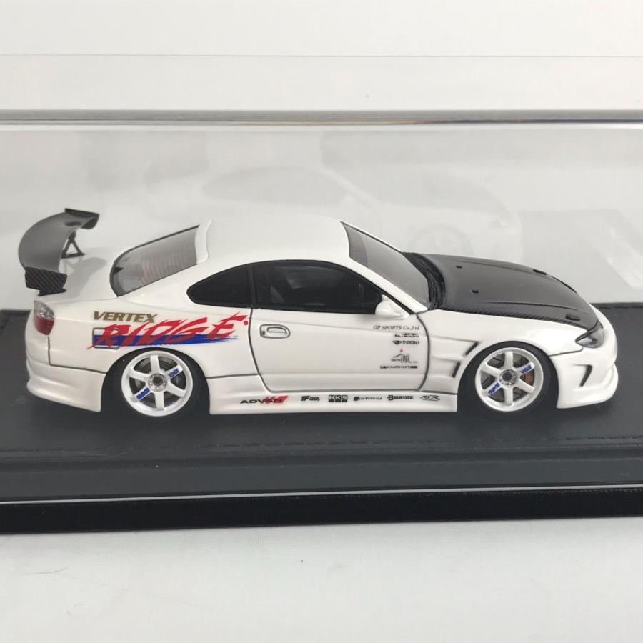 イグニッションモデル 1/43 VERTEX S15 シルビア White With Engine