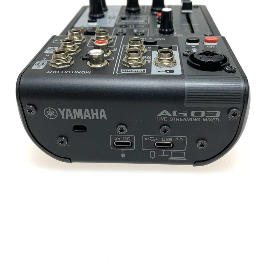YAMAHA ヤマハ 楽器 　ミキサー Live Streaming Mixer AG03 MK2 目立った傷や汚れなし_4