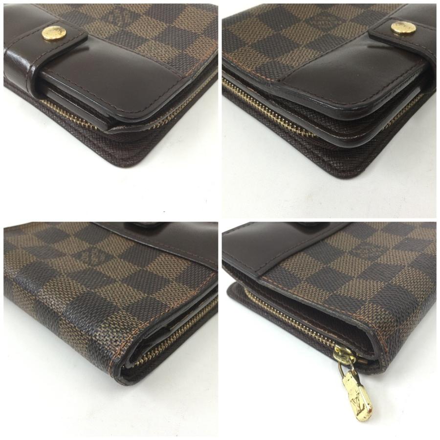 〇〇 LOUIS VUITTON ルイヴィトン コンパクト・ジップ N61668 ブラウン  