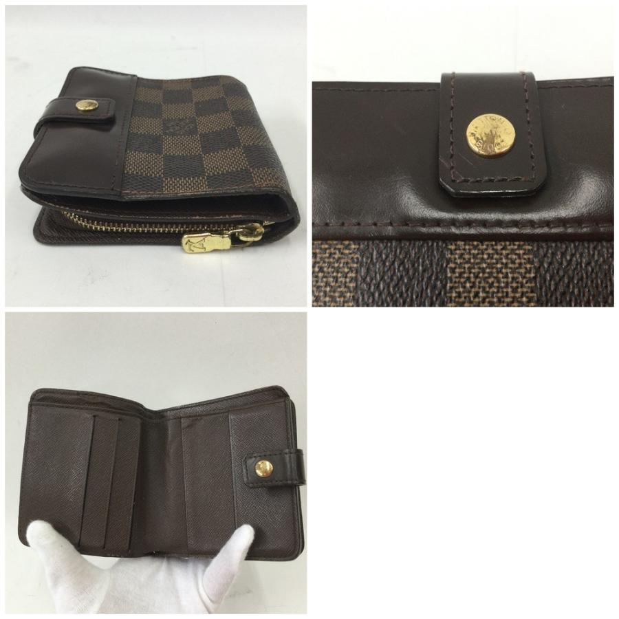 〇〇 LOUIS VUITTON ルイヴィトン コンパクト・ジップ N61668 ブラウン  