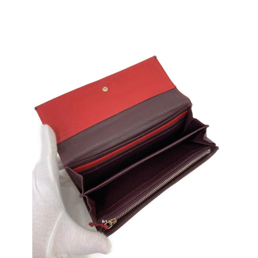 【新品】Paul Smith 長財布 ブラウン/レッド Paul Smith（ポール・スミス） 〇〇 レザー 長財布 レッド x ブラウン