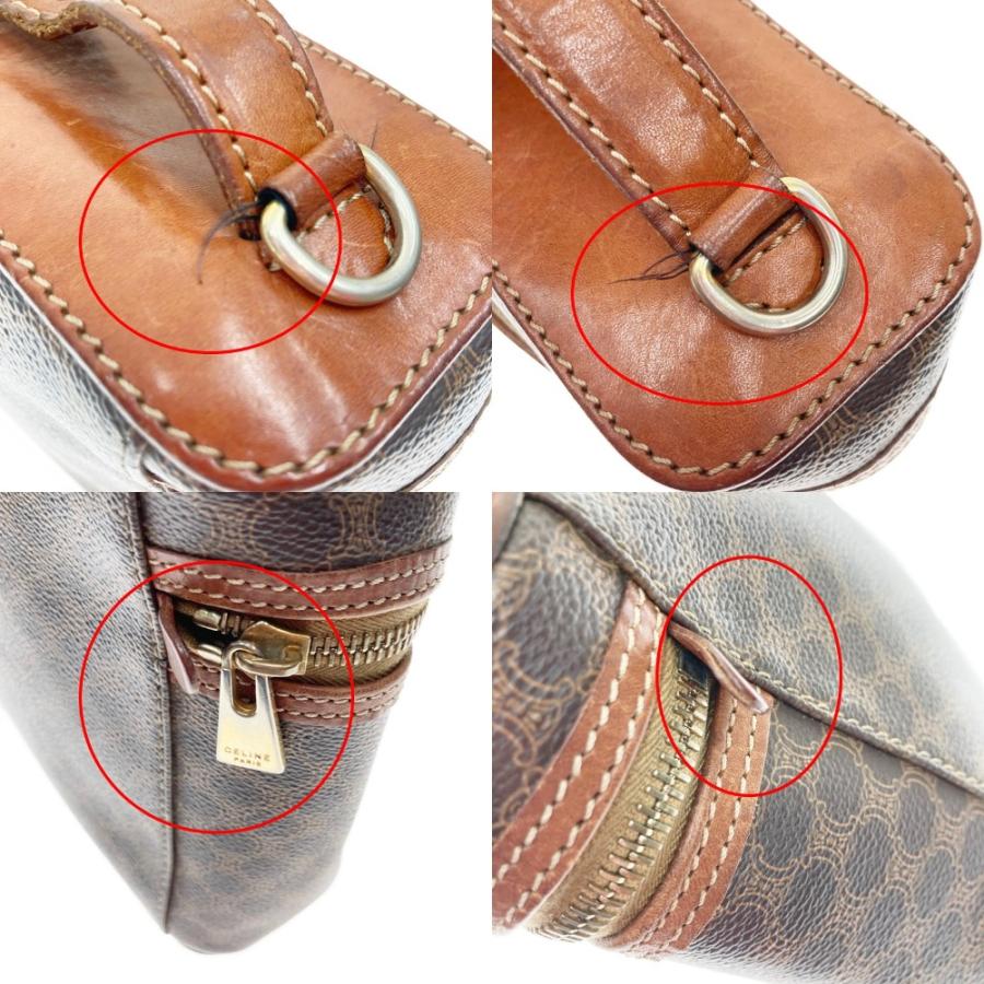 CELINE 〇〇 セリーヌ バニティバッグ マカダム柄 DM96 ブラウン CELINE 〇〇 セリーヌ バニティバッグ マカダム柄 DM96 ブラウン
