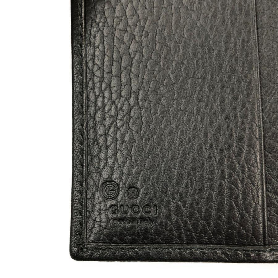 〇〇 GUCCI グッチ 二つ折り財布 150412 ブラック やや傷や汚れあり 