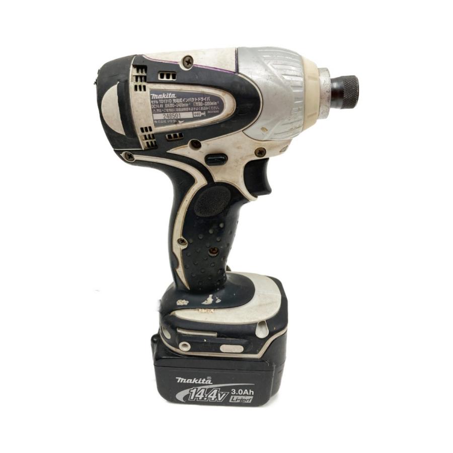 〇〇 MAKITA マキタ 充電式 インパクトドライバ 14.4V 3.0Ah TD131D 傷