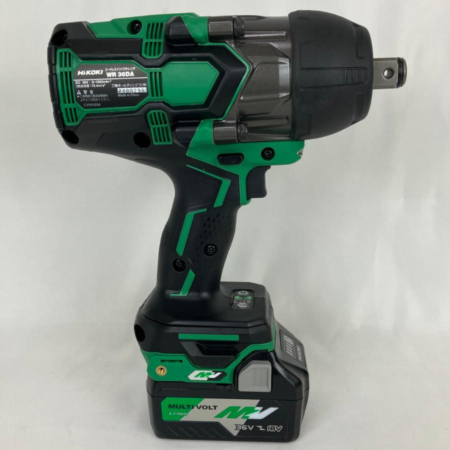 HiKOKI ハイコーキ 36V 19mm インパクトレンチ 充電器 バッテリー×2 ケース付 WR36DA 2XP 未使用品 未使用に近い 【庭】