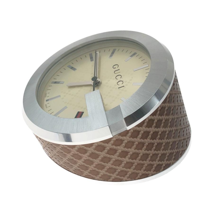 GUCCI 〇〇 グッチ Gマーク テーブルクロック YC210005 ブラウン GUCCI 〇〇 グッチ Gマーク テーブルクロック YC210005 ブラウン
