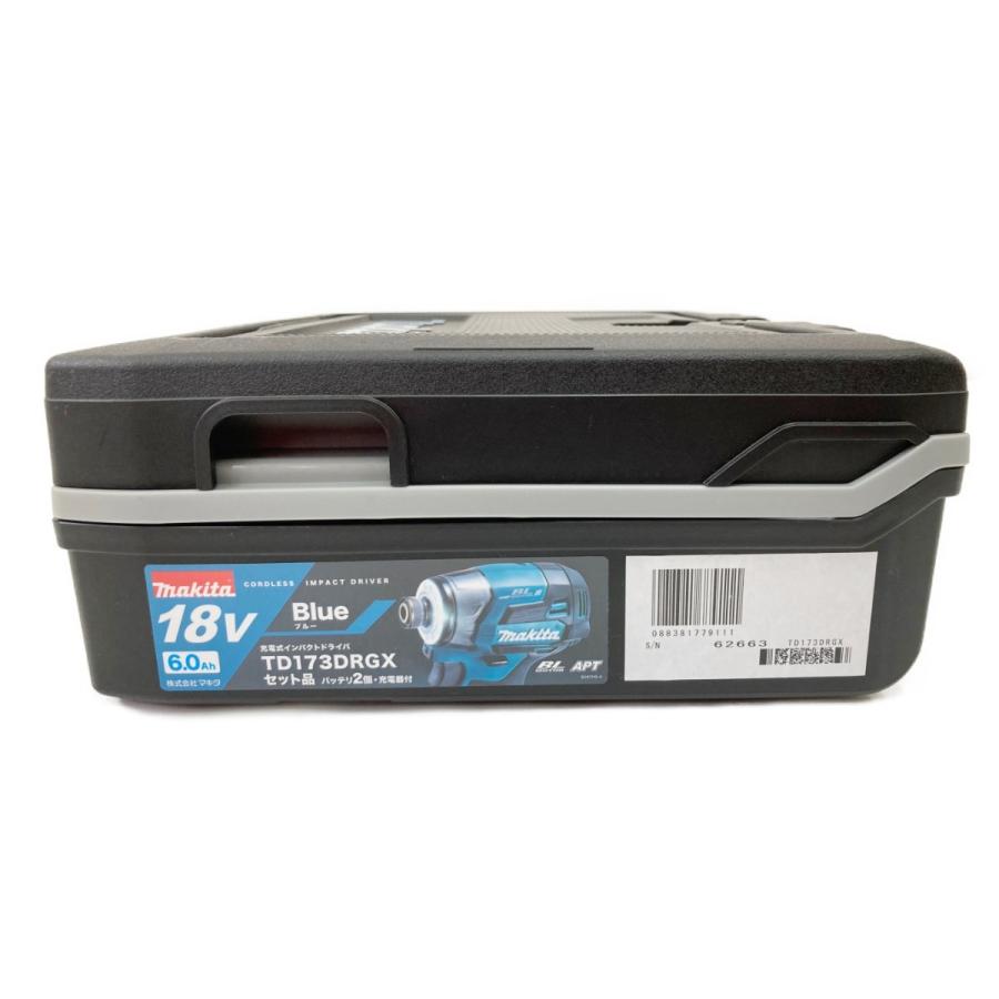 〇〇 MAKITA マキタ 充電式インパクトドライバ 18v 6.0Ah TD173DRGX  