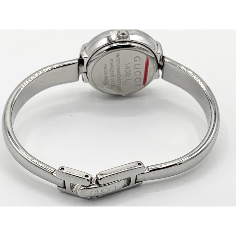 GUCCI（グッチ） 〇〇 クオーツ バングル ウォッチ 1400L シルバー x