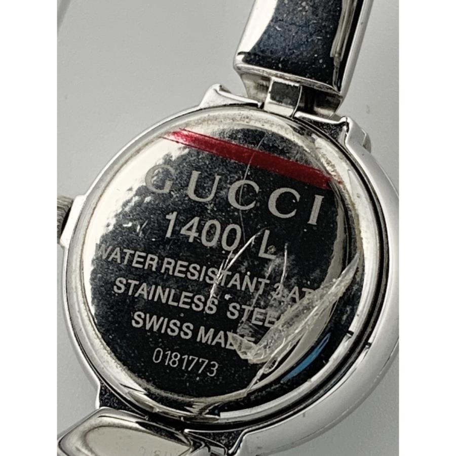 GUCCI（グッチ） 〇〇 クオーツ バングル ウォッチ 1400L シルバー x