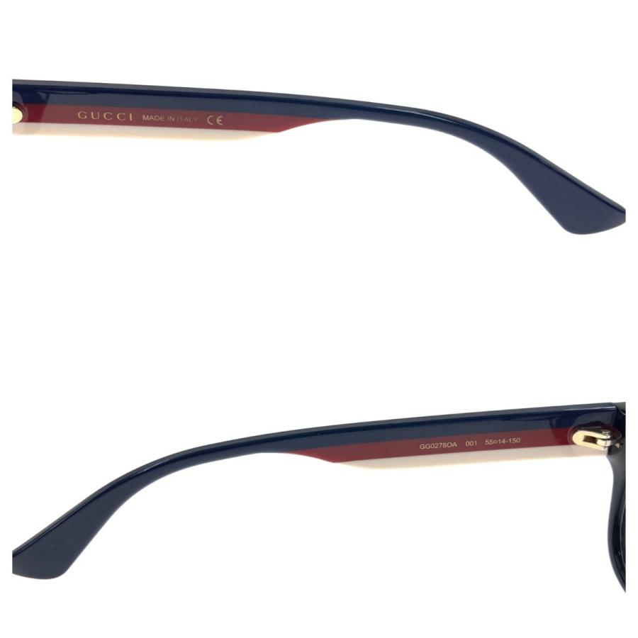 〇〇GUCCI グッチ メガネフレーム GG0278OA ブラック x ネイビー x レッド GUCCI（グッチ） 〇〇 メガネフレーム GG0278OA ブラック x ネイビー x
