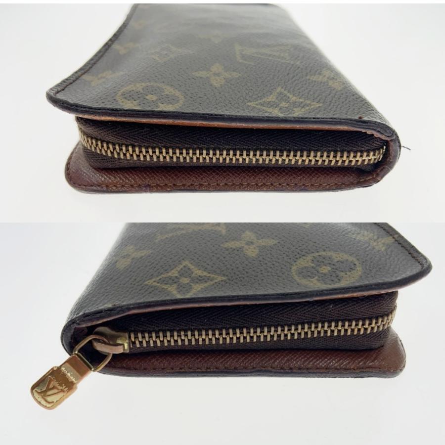 〇〇 LOUIS VUITTON ルイヴィトン モノグラム ポルトモネ ジップ ラウンドファスナー長財布 M61727 ブラウン 全体的に状態が悪い｜bigban｜08