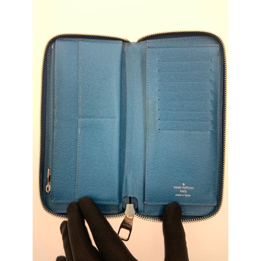 〇〇LOUIS VUITTON ルイヴィトン ジッピーウォレット タイガ ヴェルティカル ラウンド長財布 M32836 ブルー LOUIS VUITTON（ルイ・ヴィトン） 〇〇 ジッピーウォレット タイガ