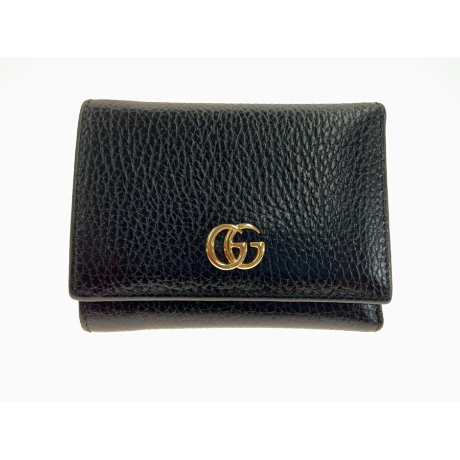 GUCCI 〇〇 グッチ プチマーモント 三つ折り財布 474746 CAO0G  