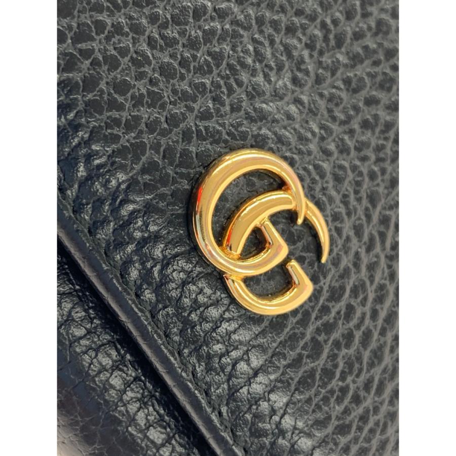 〇〇GUCCI グッチ プチマーモント 三つ折り財布 474746 CAO0G ブラック GUCCI（グッチ） 〇〇 プチマーモント 三つ折り財布 474746 CAO0G