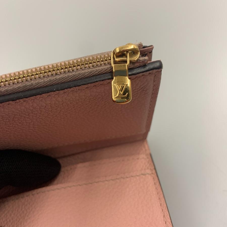 ルイヴィトン ポルトフォイユ ゾエ 三折り財布 ピンク アンプラントM62936 ルイヴィトンアンプラント ポルトフォイユ ゾエ 14145 ローズ