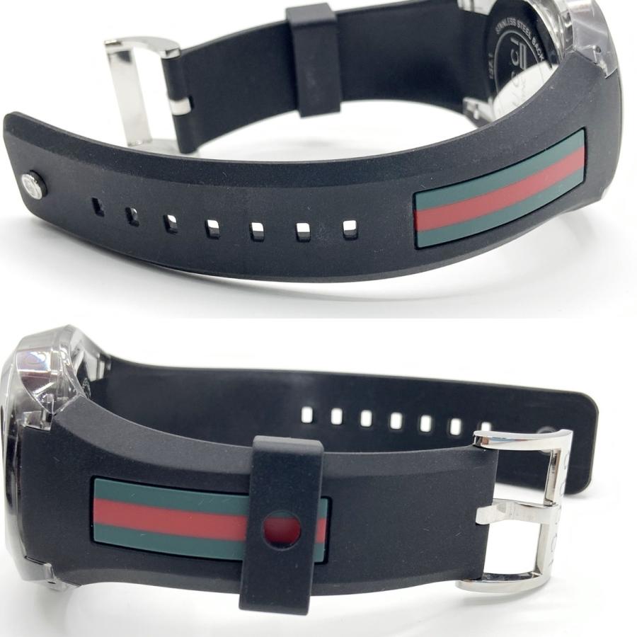 GUCCI（グッチ） 〇〇 シンク クォーツ 腕時計 YA137116 ブラック やや
