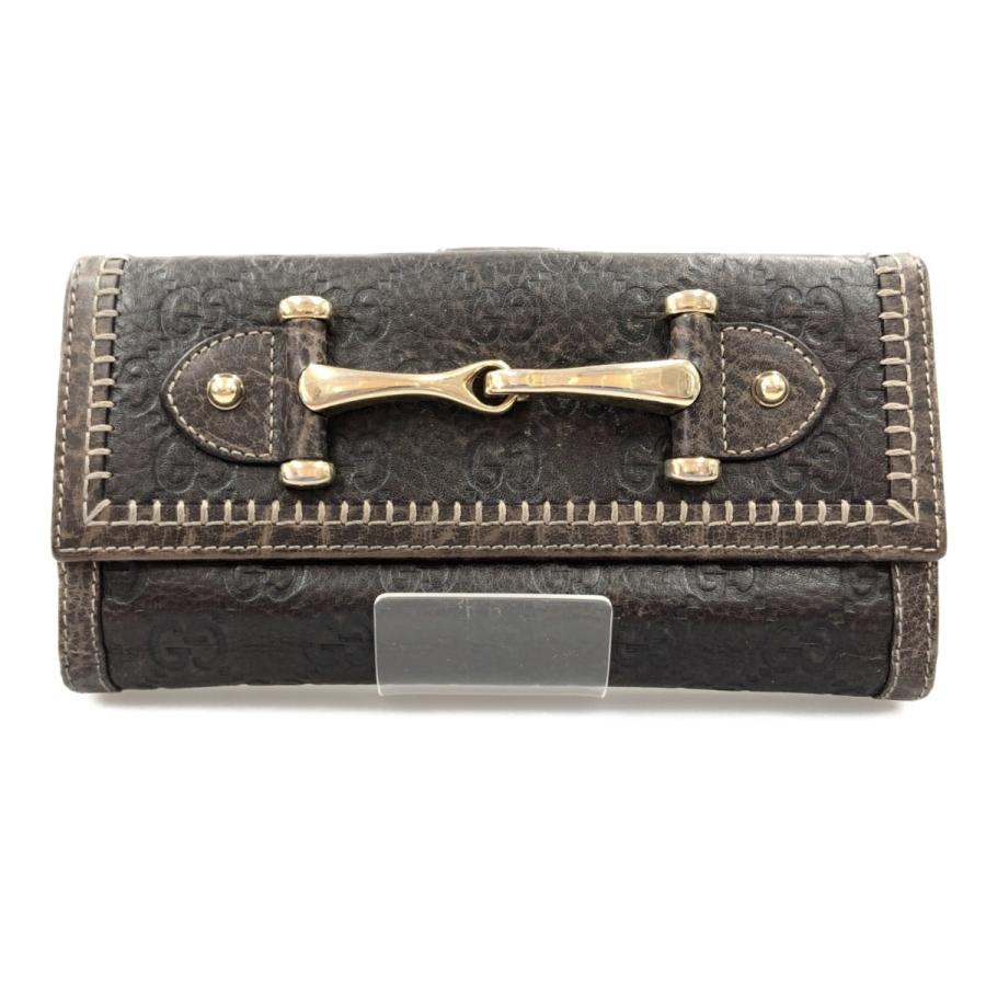 GUCCI（グッチ） 〇〇 シマライン ホースビット GG 長財布 224257