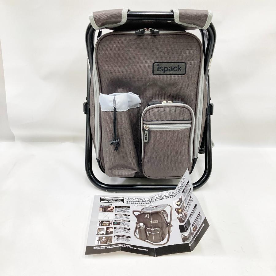 中古品 雑貨 ispack グレー系 〇〇 ispack イスパック アウトドア バック HQ グレー やや傷や汚れ