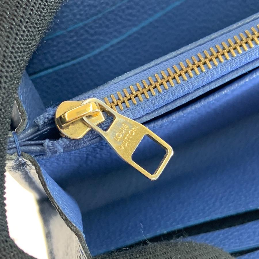 【極美品】ルイヴィトン アンプラント モノグラム サラ ネイビー 長財布 LOUIS VUITTON（ルイ・ヴィトン） 〇〇 モノグラム アンプラント