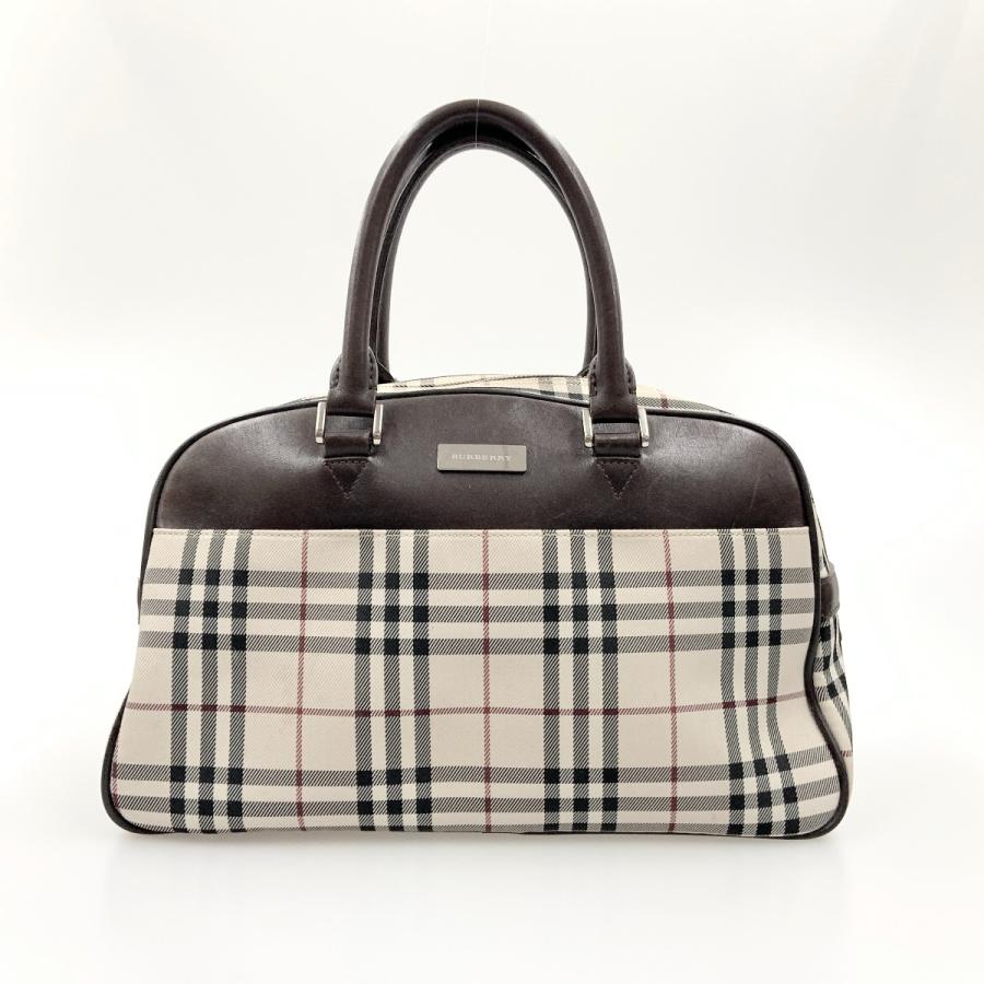 極美品 Burberry ボストンバッグ ハンドバッグ ノバチェック BURBERRY 〇〇 バーバリー ノバチェック ボストンバッグ