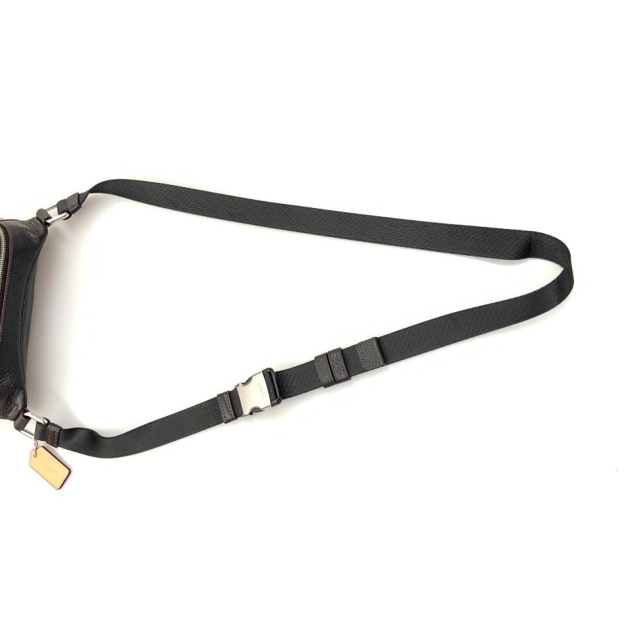 〇〇COACH コーチ シグネチャー デニム ミニ ベルト バッグ ボディバッグ CQ186 ブラック COACH（コーチ） 〇〇 シグネチャー デニム ミニ ベルト バッグ ボディ