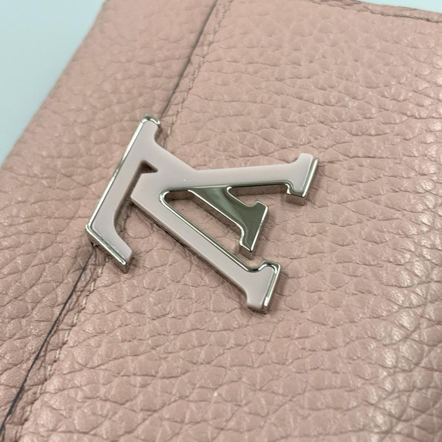 超美品✨ ルイヴィトン ポルトフォイユカプシーヌ 三つ折り財布 ピンク LVロゴ LOUIS VUITTON（ルイ・ヴィトン） 〇〇 ポルトフォイユ カプシーヌXS