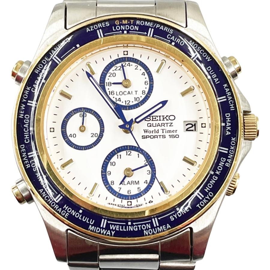 SEIKO（セイコー） 〇〇 メンズ 腕時計 World Timer SPORTS 150 5T52