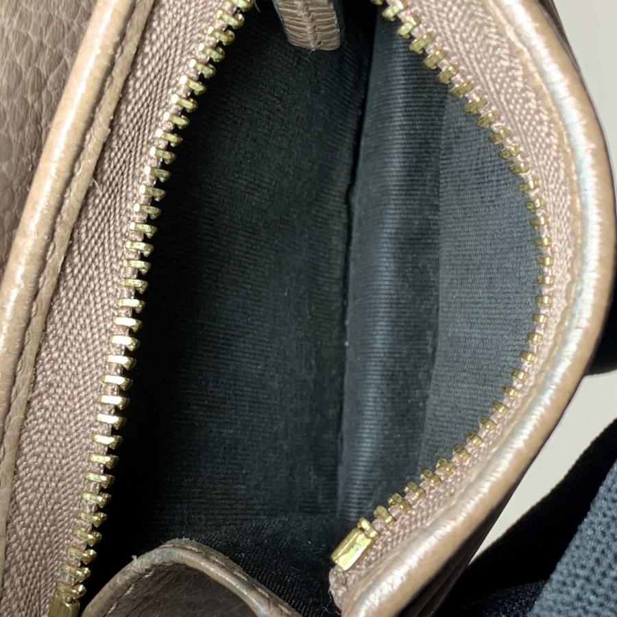 〇〇GUCCI グッチ GGスプリーム ダブルGカードケースウォレット ミニウォレット 二つ折り財布 658610 ピンク x ベージュ GUCCI（グッチ） 〇〇 GGスプリーム ダブルGカードケースウォレット