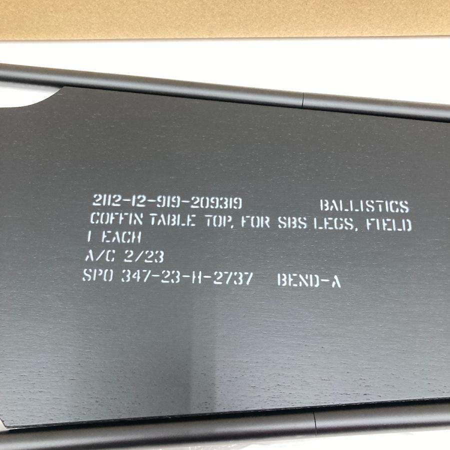 〇〇 BALLISTICS SBS TABLE TOP COFFIN BK×BK アウトドア テーブル BAA