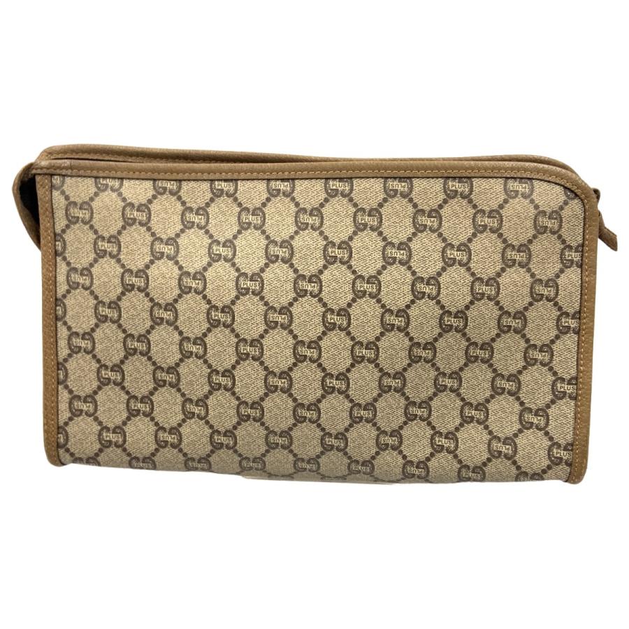GUCCI グッチ ポーチ クラッチバッグ GGプラス ベージュ 茶 〇〇 GUCCI PLUS グッチプラス クラッチバッグ ポーチ ベージュ 傷や