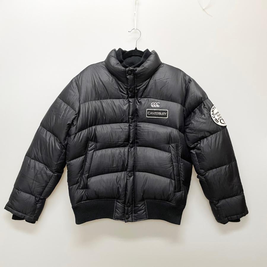 カンタベリーダウンジャケット 黒 〇〇 CANTERBURY カンタベリー メンズ ダウンジャケット SIZE M RA