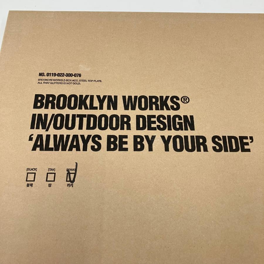 BROOKLYN WORKS ブルックリンワークス メタルプレート 天板 KHAKI 0119-022-300-076 未開封品  未使用の画像